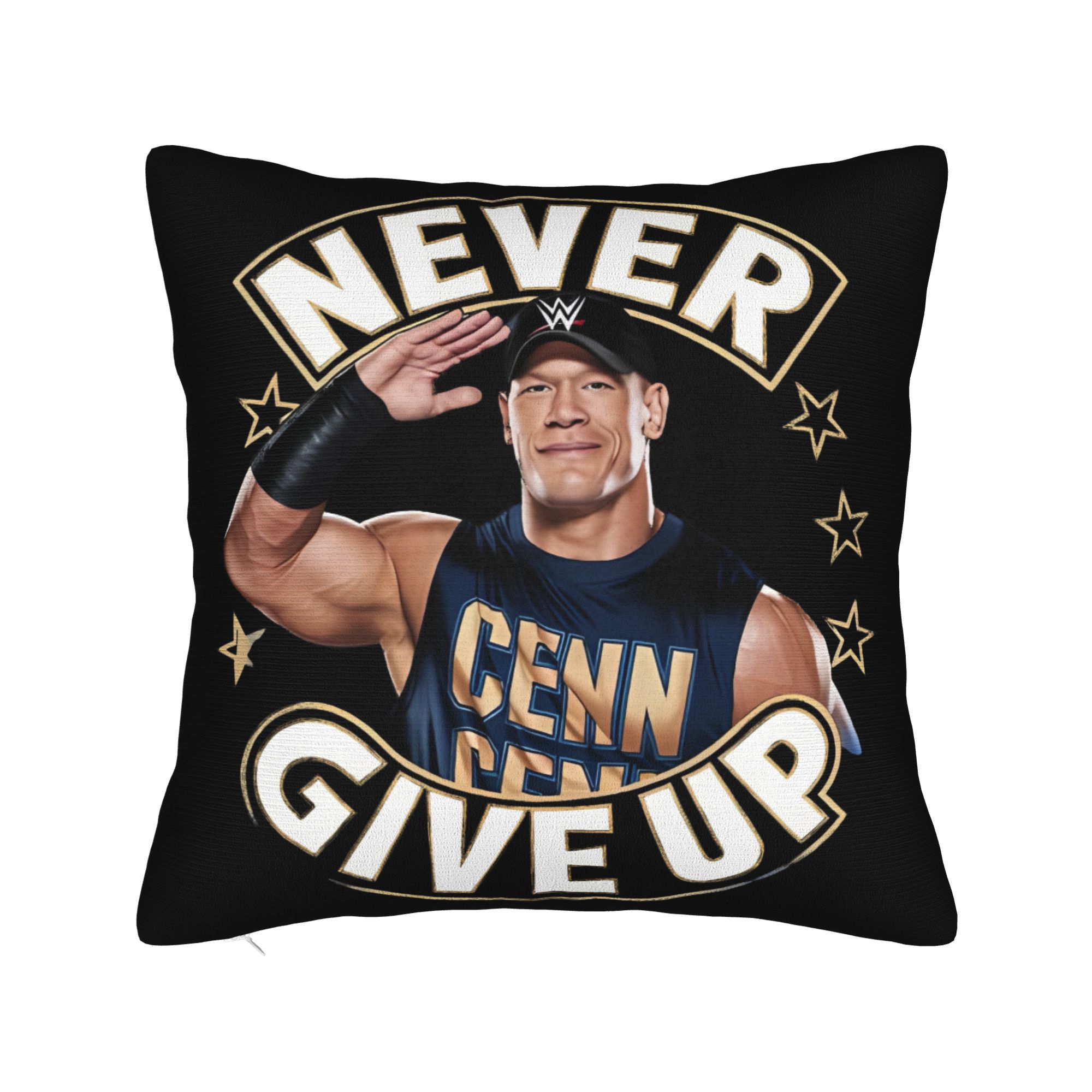 Квадратная наволочка John Cena Подушка для прощального тура Подушки для рестлинга Винтажная полиэстеровая декоративная наволочка для автомобиля 45*45см 12x12Inch
