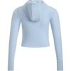 Under Armour Meridian Stretch Soft Feel Training Short Slim Fit Hooded Jacket Women Jackets Cloud-Blue 1386618-464