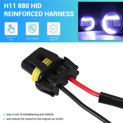 1Pcs Car Fog Light Relay Harness H11 880 Relay Adapter Extension Cable 40A Led Light And Halogen Fog Light Connector