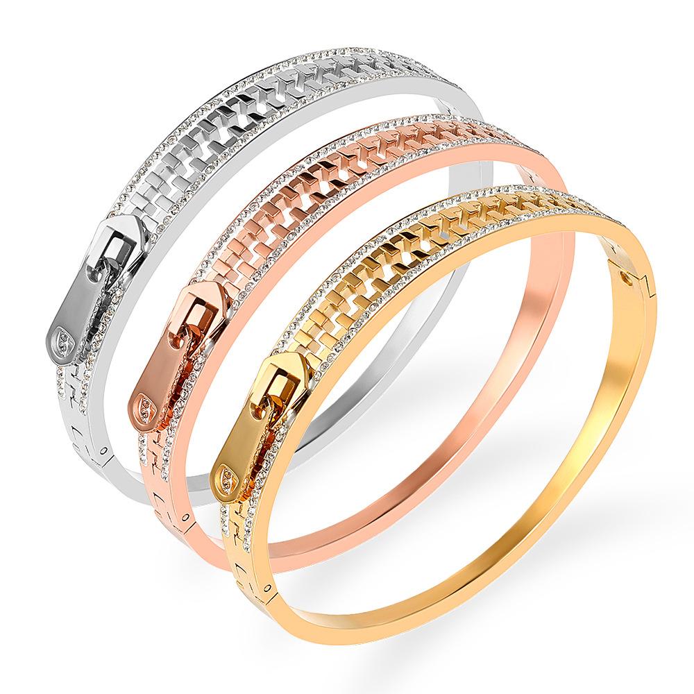 Satın alın Luxury Brand New Fashion Zircon Crystals Bangles Bracelets ...