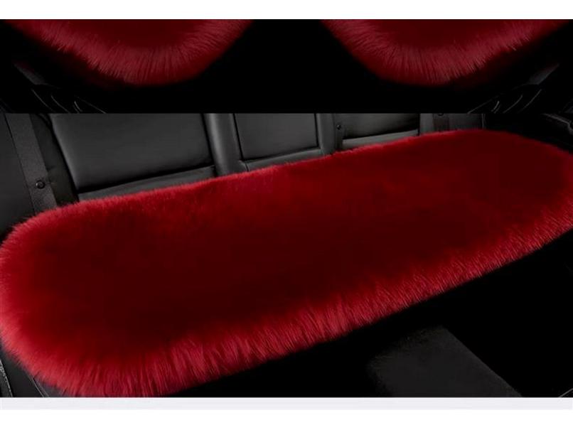Vinter Plysj Bilsetepute - Enkeltsete, Stilig Furupad for Baksete