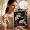 Dolphin Full 5D DIY Pearl Gem Art Diamond Painting Kits for Adults/Beginners Gift Idea Home Decor 15.7x15.7in