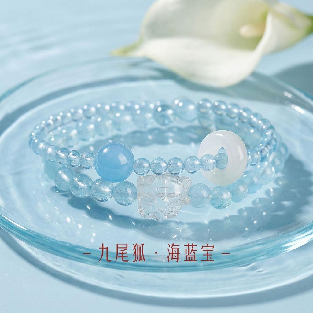 Putuo Mountain Yellow Crystal Bracelet for Women, Yellow Crystal Bracelet for Girlfriend, Wife, Valentine's Day, Birthday Gift