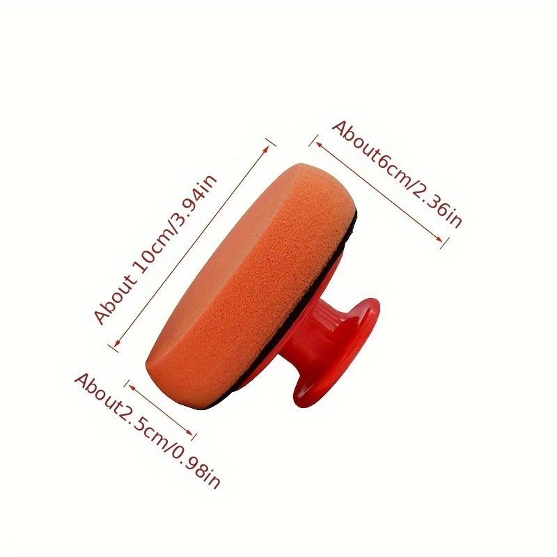 Soft Round Car Wax Applicator Sponge Handheld Polishing Buffer Sponge Auto Wax Coating Cleaning Tool