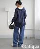 Antiqua Openwork Knit One Size Navy Women's Shirt, PYA-00021, 20,