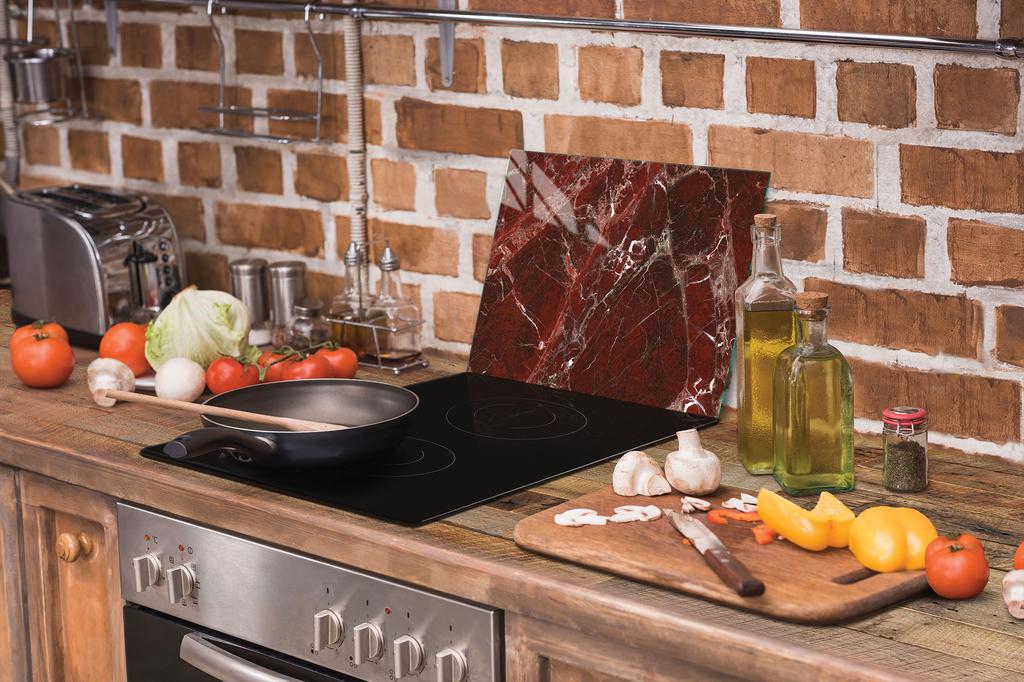 TAGLIERE IN VETRO 40x30 MARMO