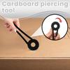 Cardboard Hole Punch Heavy Duty Plastic Handheld Cardboard Puncher Perforator Cutter Scoring Tool Portable Professional Paper Cardboard Tracing Wheel
