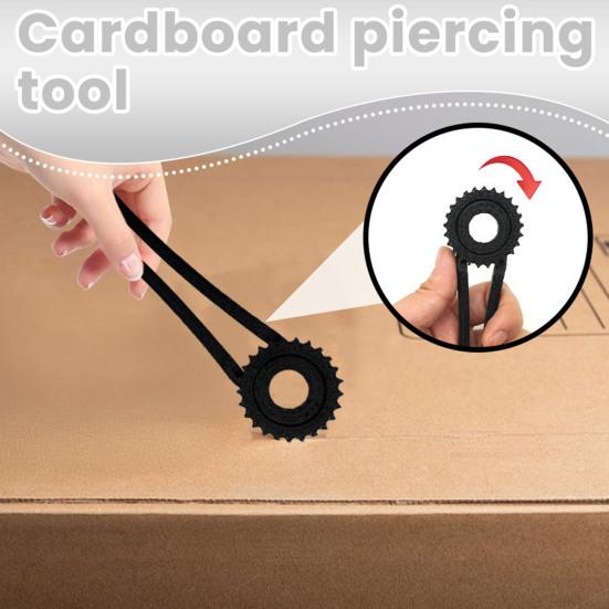 Cardboard Hole Punch Heavy Duty Plastic Handheld Cardboard Puncher Perforator Cutter Scoring Tool Portable