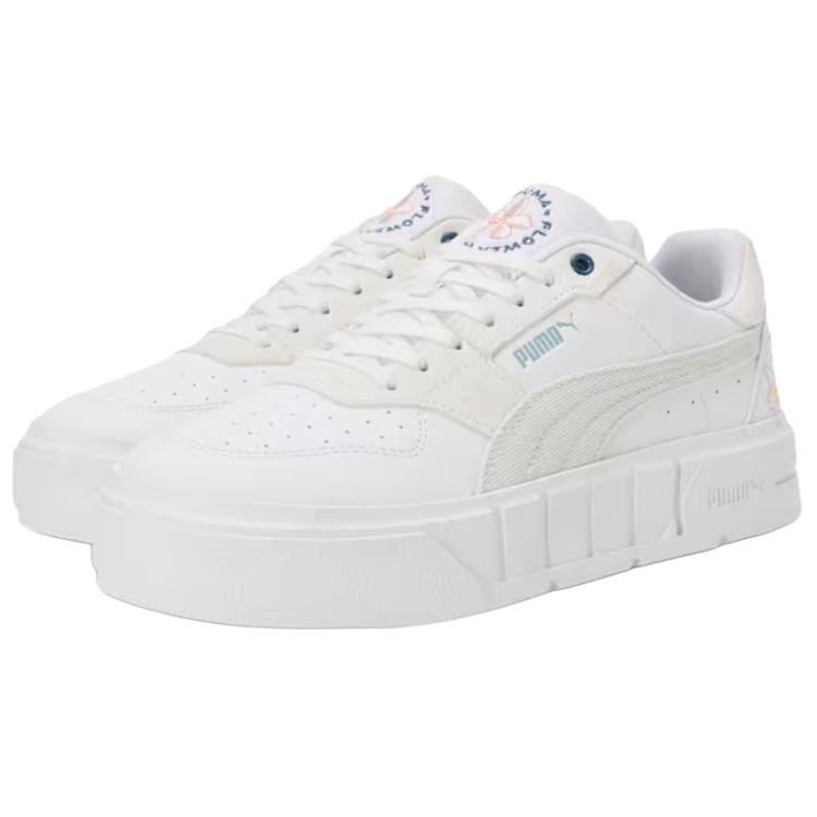 Puma Cali Court Embroidery - Vapor Grey Women Sneakers White 398828-02