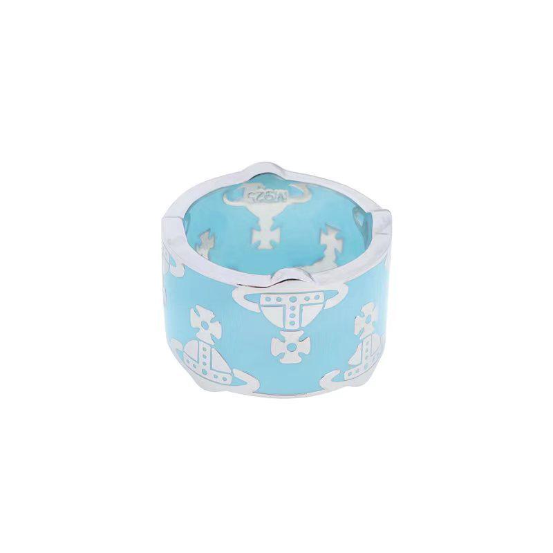 

Винтажное Панк-Кольцо Императрица Сатурн на Широкой Полосе для Мужчин и Женщин