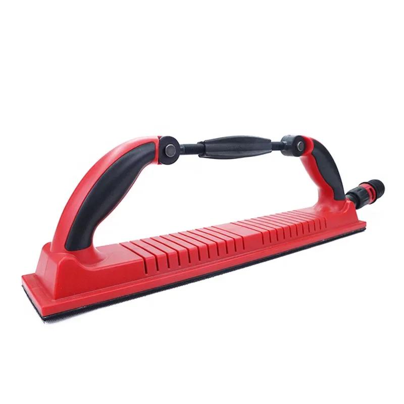 

Сухая шлифовальная ручная нажимная доска Автомобильная шпатлевка Серый ручной рубанок Регулируемый вогнутый и выпуклый плоский ручной шлифовальный блок Инструмент для ремонта кузова красный