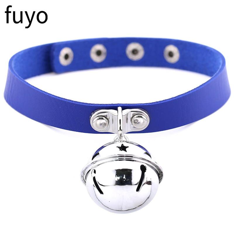 New Fashion Women Girls Harness Necklaces Bells Pendant Goth Choker Necklace Neck Collar Chocker Jewelry Gift