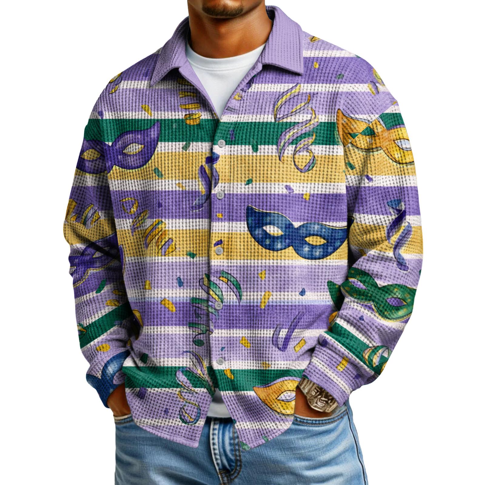 

Мужская повседневная рубашка с длинным рукавом на пуговицах XXXL