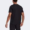 T Shirts Men's Black Crew Neck Moderate Straight Fit GL3696