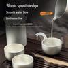 Portable Pure Titanium Tea Set: Anti-Scald, Outdoor Camping, Travel-Friendly Tea Maker