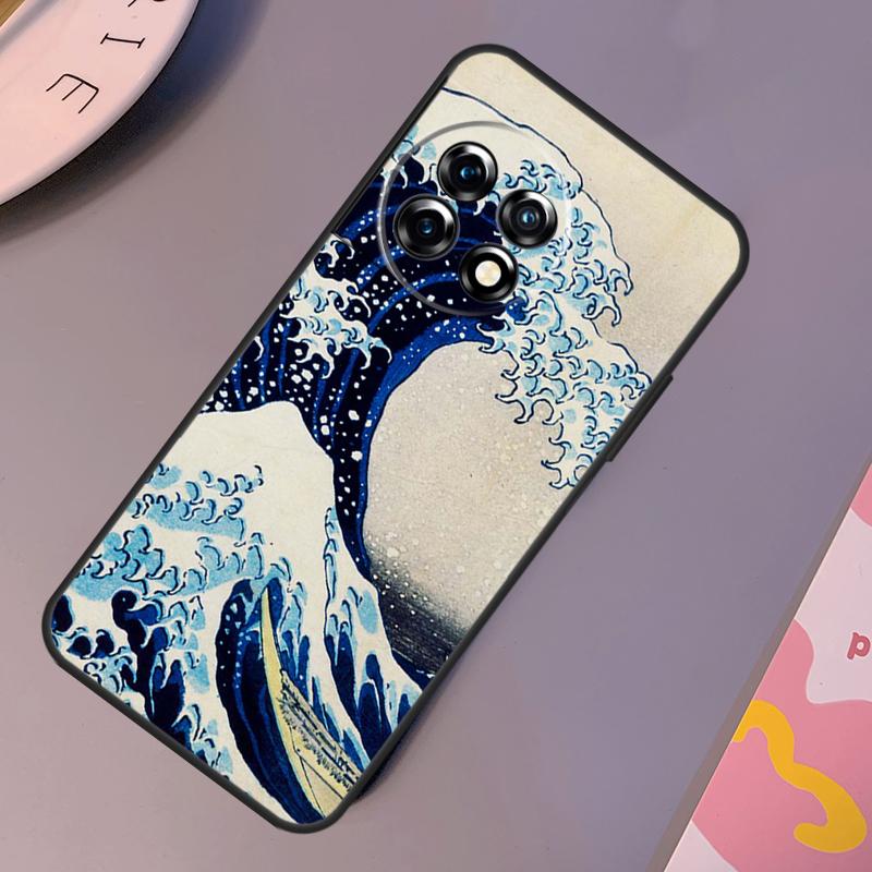 Japanese Ukiyo-e Art Case For OnePlus Nord CE 2 Lite 3 2T N30 N20 N10 OnePlus 11 12 10T 12R 10R 8 9 10 Pro Cover