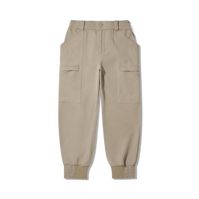 Li Ning X Jackie Chan Kollaboration Kung Fu Serie Fleece Warm Lockerer Bund Sport Lange Hose Herren Unterteile Rentierbraun AYKU797-2