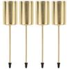 4pcs Metal Cup Stakes Small Taper Holder For Garland Flower Pot Table Arrangement Diy Craft Party Festival Decor Insert