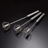 Zecltrea Stainless Steel Semi-Automatic Egg Whisk Rotary Whisk Blender Manual Egg Beater Mixer Tool For Making Cream