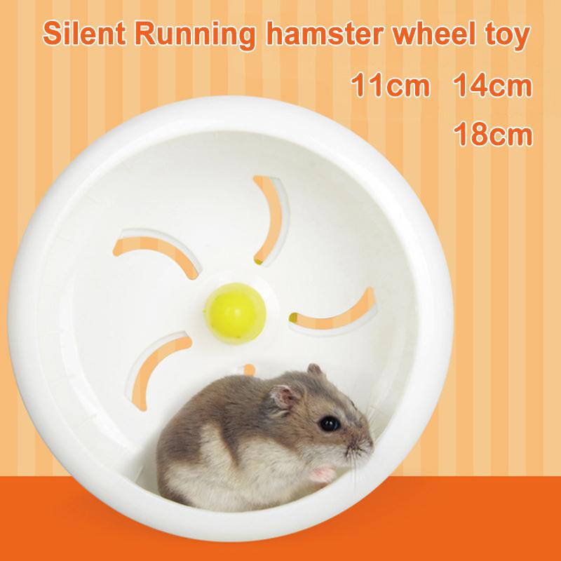 Hamsterrad Silent Spinner Haustiere Laufen Sport Übungsrad Haustierzubehör für Hamster Rennmäuse Mäuse 11/14/18cm WWO66