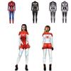 Sexy Iron Man Harley Quinn Halloween Cosplay Jumpsuit Women's Bodysuit