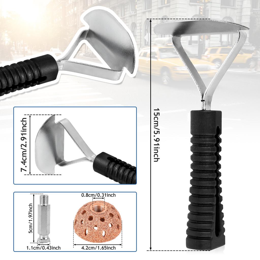 Tire Repair Patch Tools Wear-Resistant Tire Patch Roller Tool Tungsten Steel Buffing Wheel Premium 42mm High Speed Tyre Grinding