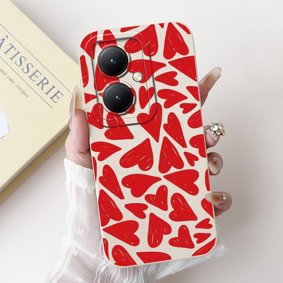 For Xiaomi Poco M6 5G Case Cover Silicone Luxury Fashion Flowers Kawaii Cute Cat Shockproof Phone Case 23128PC33I
