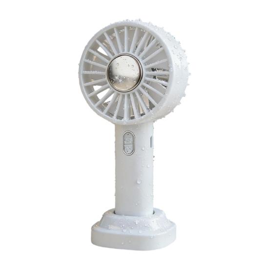 

Cooling Handheld Fan USB Rechargeable Portable Mini Fan with Stand 3 Speeds Quiet Lightweight Decorative Desktop Fan for Travel Office Outdoor белый