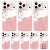 Pink Letter Flower Soft Clear TPU Phone Case For iPhone 17 Air 16E 16 11 15 14 Pro MAX 12 13 7 8 Plus SE Easter Cover Protection