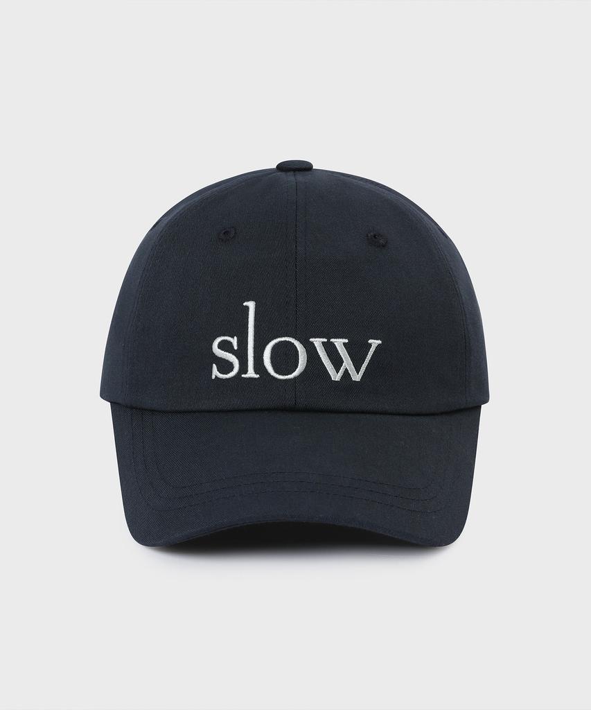 SLOW RECORD HOUSE Slow Cotton Ball Cap_Navy