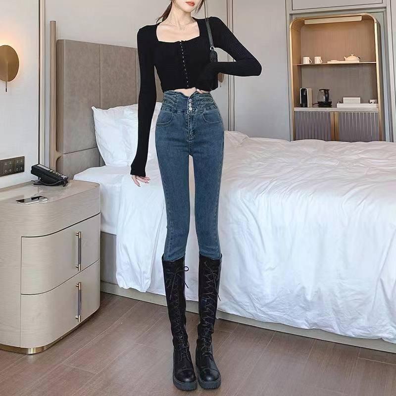 

Women s High-Waisted Slimming Skinny Stretch Jeans - Summer 2024 Collection XL