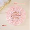 Double-layer Shower Cap  Waterproof Hair Cap  Gold-embossed Printed Polyester-cotton PEVA Shower Cap  Women's Bathing and Bathing Style