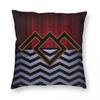 Twin Peaks Black Lodge Pillowcase Polyester Linen Velvet Pattern Zip Decorative Car Cushion Case X