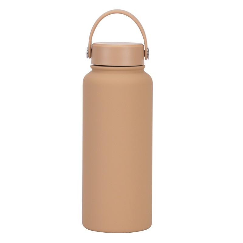 1L Stainless Steel Vacuum Insulated Water Bottle With Wide Mouth Portable Outdoor Sports Travel