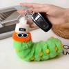 Rainbow Cartoon Keychain PP Cotton Car Key Rings Kawaii Animal Plush Dolls  Christmas Birthday Gift