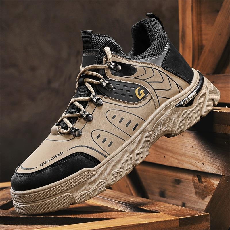 Outdoor Mens Hiking Trekking Shoes Male Walking Sneakers Mens Casual Shoes Wear-resistant Sports Shoes Lightweight Work Shoes