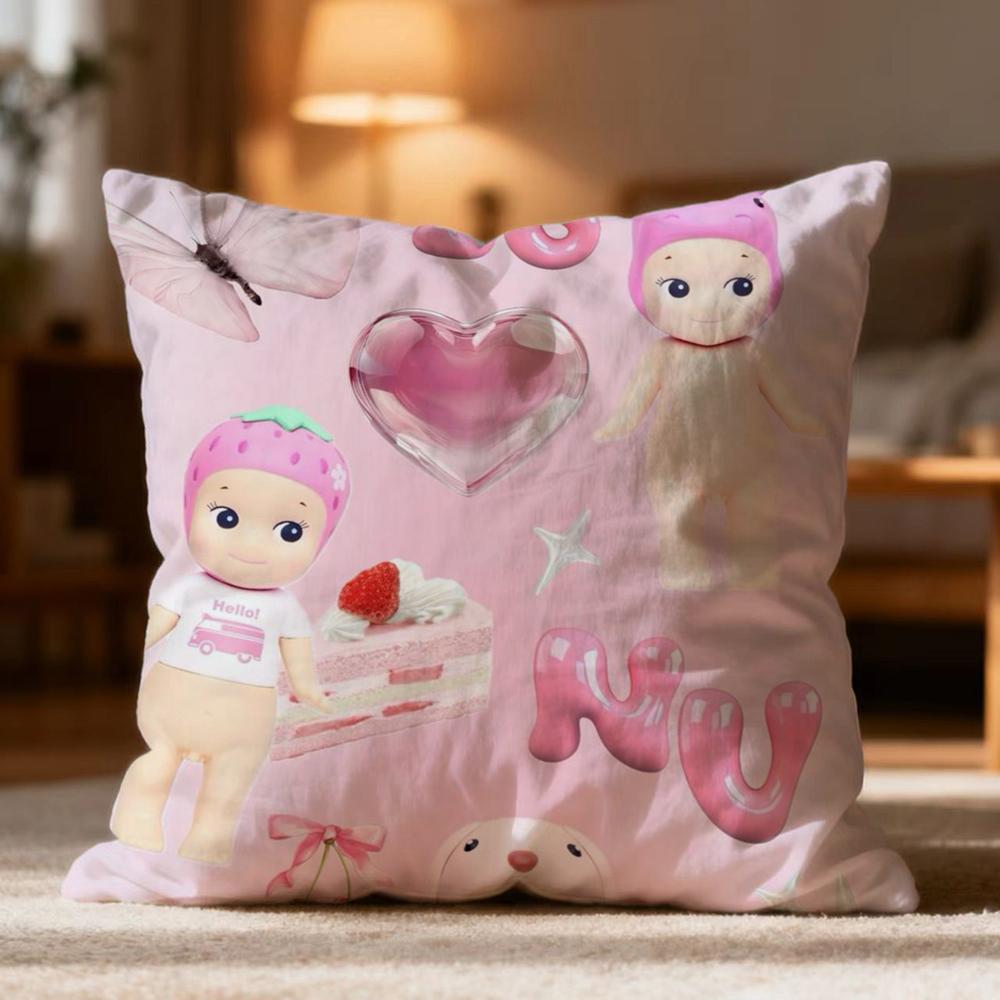 

Fashion SSonny Angeler Cushion Cover Soft Washable Pillow Case Multi-Scene for Couch Bed Travel Office Use 30cmx30cm