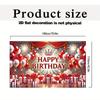 2D Royal Red Curtain & Balloon Photography Background