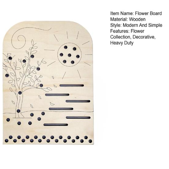 Flower Leaf Collector Board DIY Fresh Plants Flower Arrangement Collection Display Wooden Plate Decoration Mom Birthday Christmas Gift