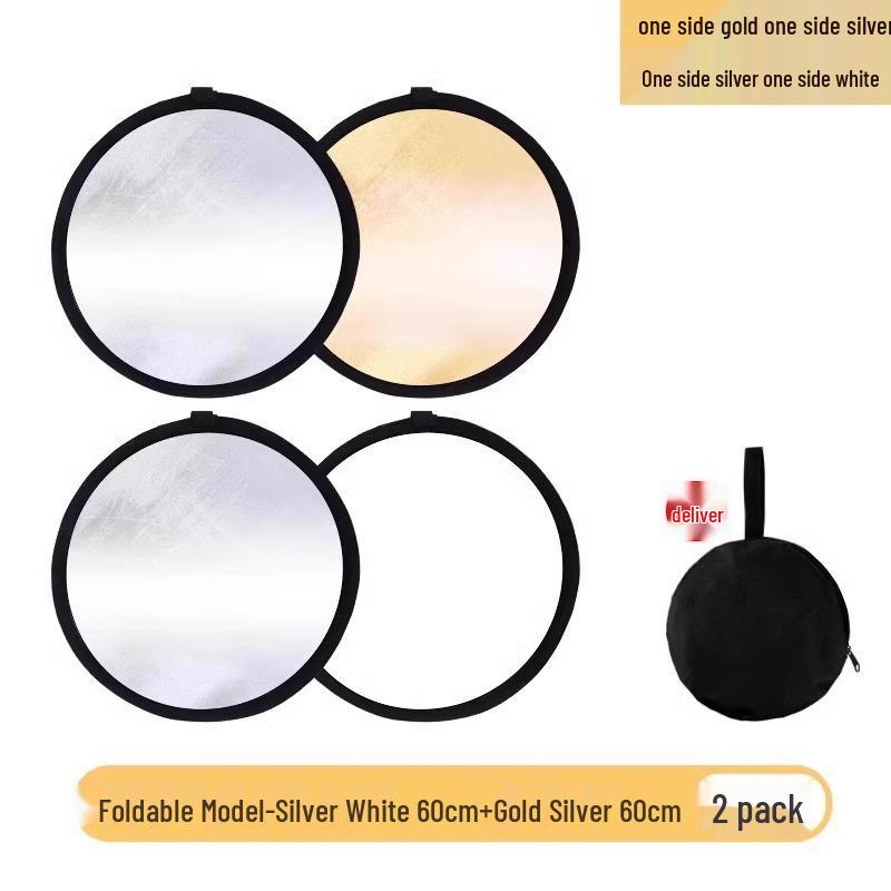 Compact 4-in-1 Reflector Light for Live Streaming & Outdoor Portraits