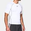 Under Armour Training Sports Compression Short Sleeve Tee Men Tops White 1257468-100