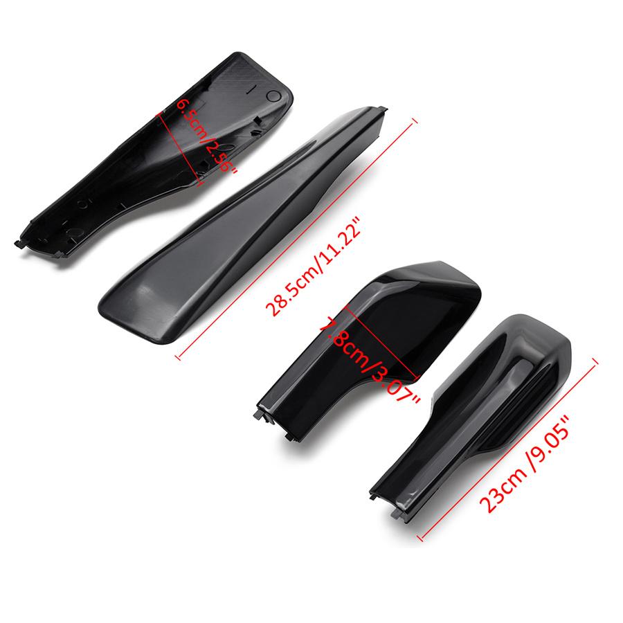 Dla 2001-2005 Toyota RAV4 4 szt. Pokrywa bagażnika dachowego boczna szyna zaślepka czarny ABS