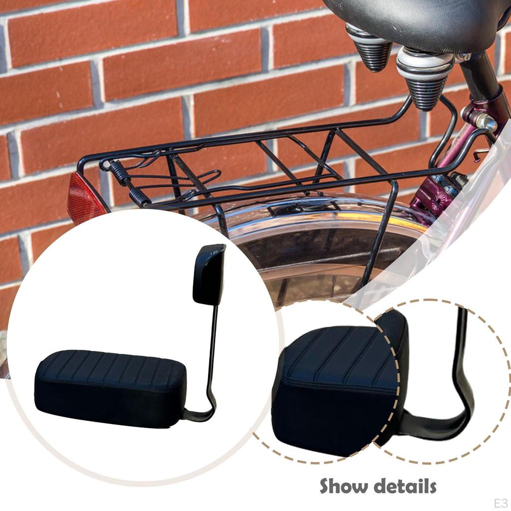 Bike Backrest Back Rest Ergonomic Easy to Install Practical Cushion Bicycle for Travel