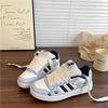 Campus Style Little White Shoes Women's 2025 Autumn New Breathable Board Shoes Ins Versatile Student with Skirt Bread Shoes