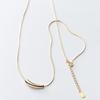 Sterling Silver Women Eggplant Shape Clavicle Necklace Light Luxury Minimalist Jewelry