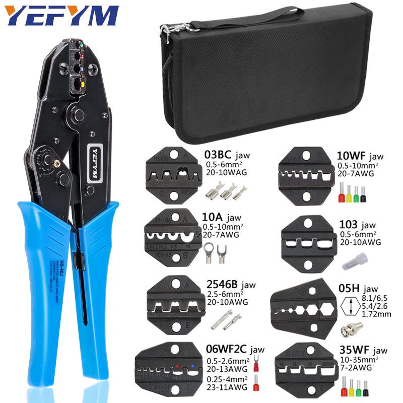 40J/03BC European Ratcheting Crimping Pliers for Pre-insulated, O-type, and U-type Terminals