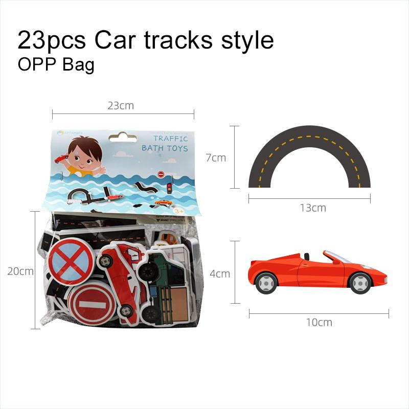 Kids Baby Bath Toys Fun Foam Letter Number Cognition Early Educational Toy Traffic Bathroom Bathtub Game For Kids Gifts TMZ