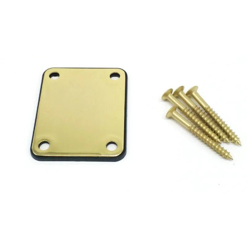 1 Satz Chrom E-Gitarren Halsplatte Fix TL E-Gitarren Halsverbindungsplatte Gitarrenzubehör Korpusverbindungsstahlplatte