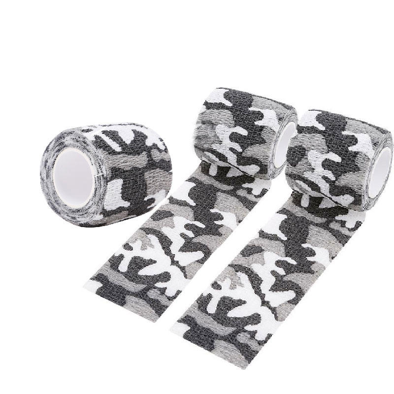 1PC/3PCS Outdoor Camouflage Tape Wrap Self-Adhesive Telescopic Multifunctional Non-Woven Stretch Bandage Tape Accessories For Camping Hunting