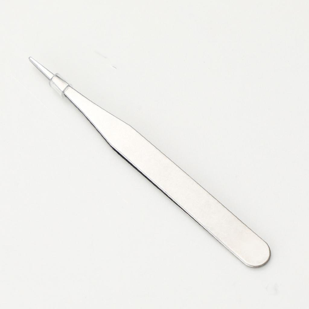1pcs Macaron Colorful Stainless Steel Tweezers Straight and Bent Tips for Nails Eyelash Makeup DIY Sticker Tools